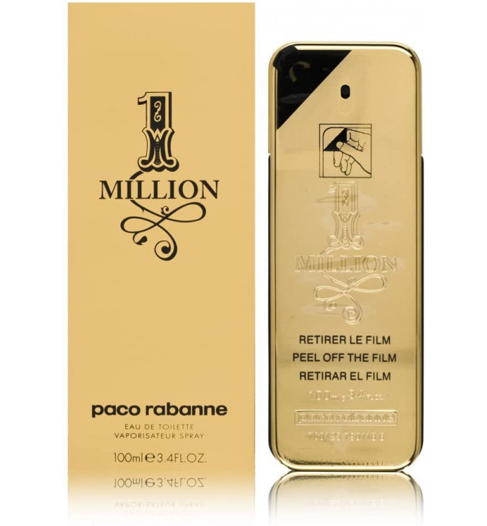 1 Million by Paco Rabanne Eau De Toilette for Men, 100 ml